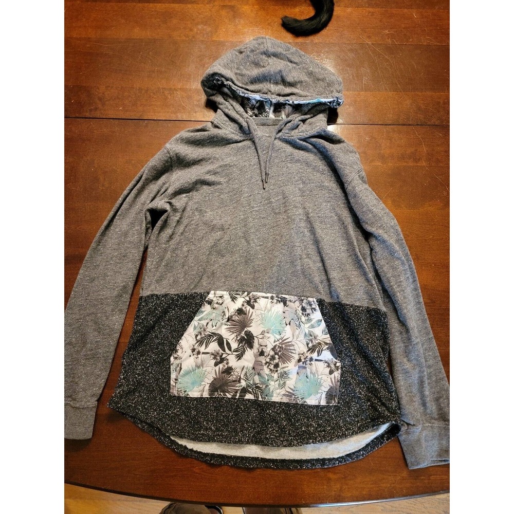 STAR WARS X On the Byas Women's Sz L Color Block Hoodie High Low Kangaroo Floral